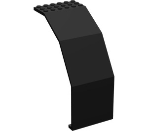 LEGO Black Panel 10 x 6 x 11 Angled (2408)