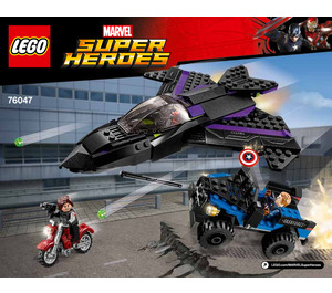 LEGO Black Panther Pursuit 76047 Instructies