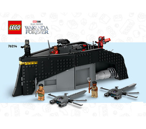 LEGO Noir Panther: War sur the Water 76214 Instructions