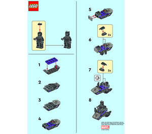 LEGO Black Panther with Jet 242316 Инструкции