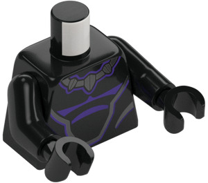 LEGO Black Panther with Medium Legs Minifig Torso (973 / 76382)