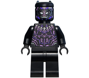 LEGO Sort Panther med Lilla og Lavendel Highlights Minifigur