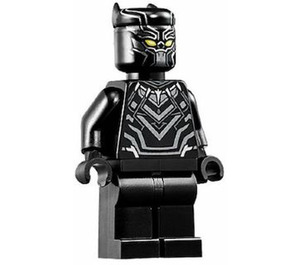 LEGO Sort Panther med Gul Øjne Minifigur