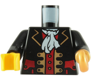 LEGO Schwarz Pirat Kapitän Torso mit Haken (973 / 84638)