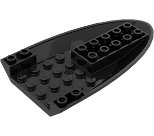LEGO Noir Avion Bas 6 x 10 x 1 (87611)