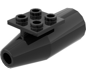LEGO Zwart Vliegtuig Straalmotor (4868)