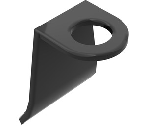 LEGO Black Plastic Cape with Curved End (4524)