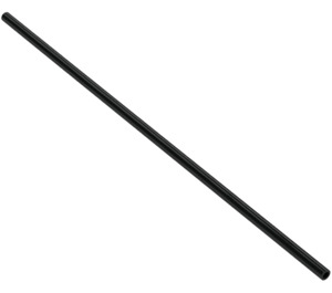 LEGO Black Plastic Hose 14.4 cm (18 Studs) (44073 / 61356)