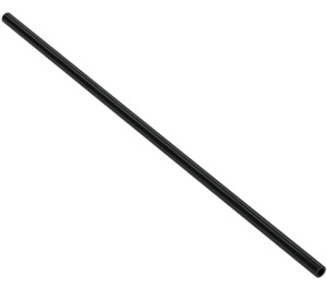 LEGO Schwarz Kunststoffschlauch 3mm Durchmesser 12.8cm (16 Noppen) (54867 / 85532)