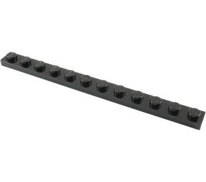 LEGO® City 15 Stück Platten Plättchen Plate 1x12 in schwarz black #60479 