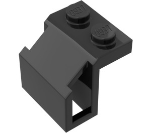 LEGO Black Plate 1 x 2 with Train Steam Cylinder Sloped