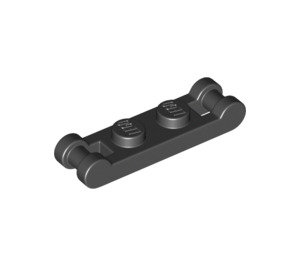 LEGO Black Plate 1 x 2 with Two End Bar Handles (18649)