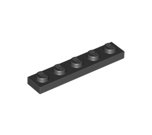 LEGO Schwarz Platte 1 x 5 (78329)