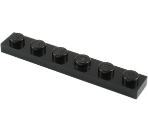 LEGO 30 x Basisplatte 1x6 schwarz black basic plate 3666 366626 