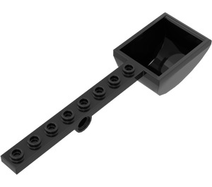 LEGO Black Plate 1 x 8 with Hole and Bucket (30275)