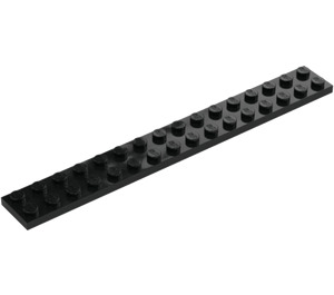 LEGO Black Plate 2 x 16 (4282)