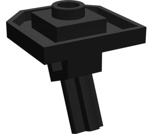 LEGO Schwarz Platte 2 x 2 mit Eins Stud und Angled Achse (47474)