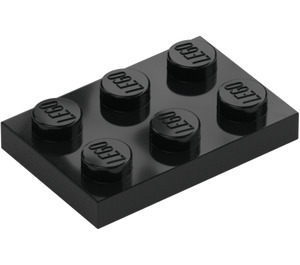 LEGO Black Plate 2 x 3 (3021)