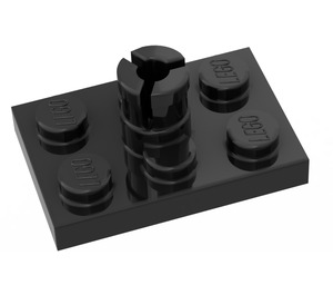 LEGO Noir assiette 2 x 3 avec Helicopter Rotor Titulaire (3462)