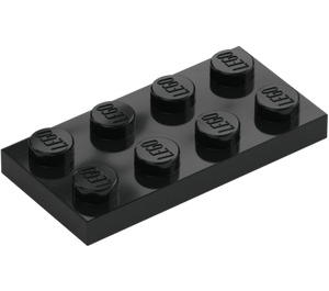 LEGO Černá Deska 2 x 4 (3020)