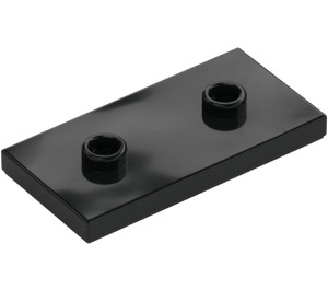 LEGO Black Plate 2 x 4 with 2 Studs (65509)