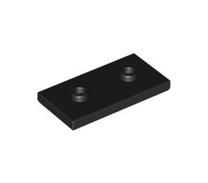 LEGO Black Plate 2 x 4 with 2 Studs (65509)