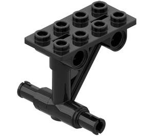 LEGO Zwart Plaat 2 x 4 met Gaten en Pinnen (42608)