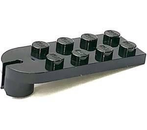 LEGO Schwarz Platte 2 x 5 mit Kugelgelenkpfanne (3491)