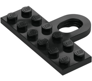 LEGO Black Plate 2 x 6 with Picture Hook (78168)