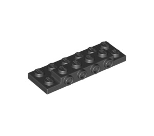 LEGO Black Plate 2 x 6 x 0.7 with 4 Studs on Side (72132 / 87609)