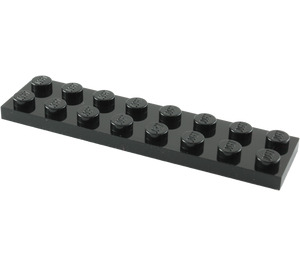 LEGO Noir assiette 2 x 8 (3034)