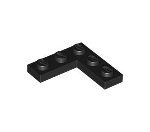 LEGO Noir assiette 3 x 3 Coin (77844)