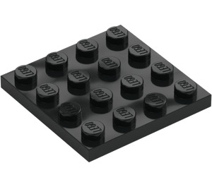 LEGO Schwarz Platte 4 x 4 (3031)