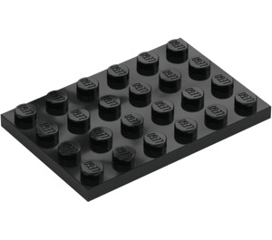 LEGO Black Plate 4 x 6 (3032)