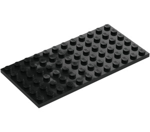 LEGO Schwarz Platte 6 x 12 (3028)