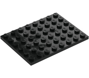 LEGO Zwart Plaat 6 x 8 (3036)