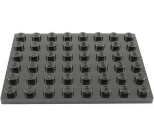 LEGO Zwart Plaat 6 x 8 (3036)