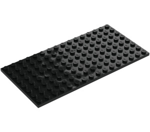 LEGO Black Plate 8 x 16 (92438)