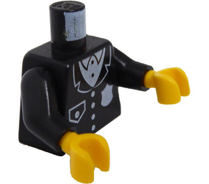 LEGO Zwart Politie Torso met Kenteken en Pocket (973)