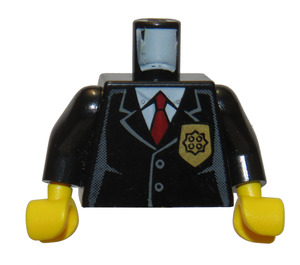 LEGO Musta Poliisi Vartalo (973)