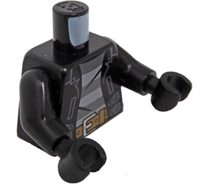 LEGO Schwarz Gefangene(r) Escapee Helper Minifigur Torso (973 / 76382)