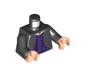 LEGO Black Professor Severus Snape with Purple Waistcoat Minifig Torso (973 / 76382)