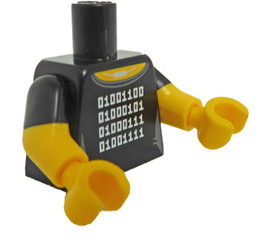 LEGO Zwart Programmer Minifiguur Torso (973 / 16360)