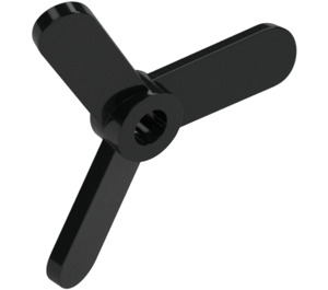 LEGO Schwarz Propeller 3 Klinge 4 Durchmesser (2421 / 28969)