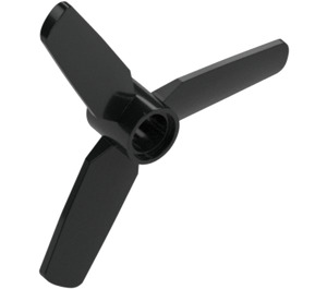 LEGO Schwarz Propeller mit 3 Klingen, 5 Durchmesser (77099 / 92842)