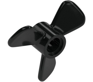 LEGO Black Propeller with 3 Blades and Pin Hole (65768)