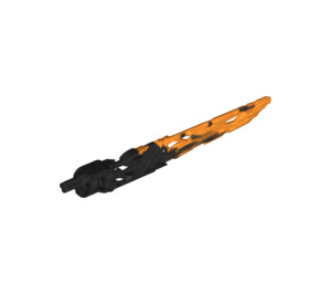 LEGO Noir Protector Épée avec Orange Lame (24165)