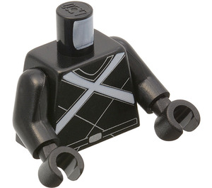 LEGO Schwarz Racer X Torso (973 / 76382)