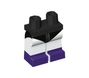 LEGO Schwarz Raven Minifigure Hüften und Beine (3815 / 28368)