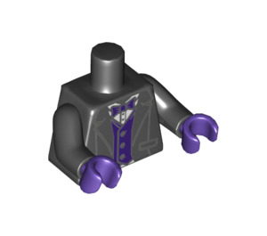 LEGO Schwarz Rot Kapuze Minifigur Torso (973 / 88585)